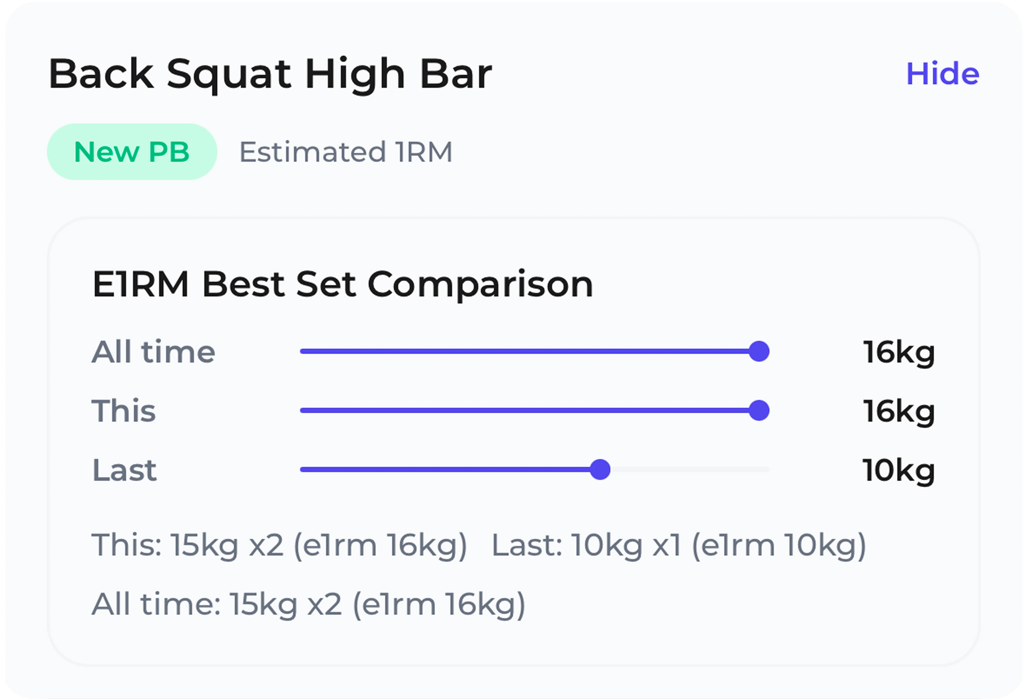 Best-set comparison cards preview (light mode)